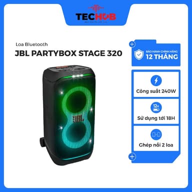 So sánh giá Loa Tiệc Bluetooth JBL PARTYBOX STAGE 320 - Hàng Phân Phối Chính Hãng. Bảo hành 12 tháng rẻ nhất?