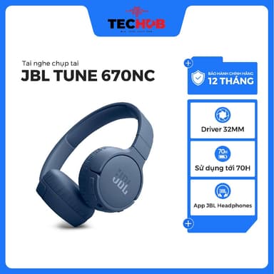 So sánh giá Tai Nghe Bluetooth chống ồn JBL Tune 670NC - Hàng Chính Hãng rẻ nhất?