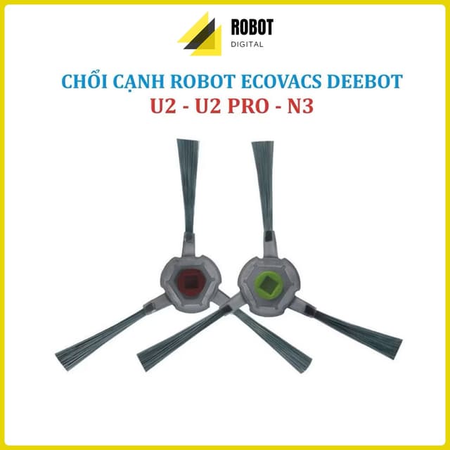 Phụ kiện Chổi cạnh, Chổi quét, Chổi ven, Chổi góc, Robot hút bụi lau nhà Ecovacs Deebot U2, U2 Pro, N3 - Ảnh 2