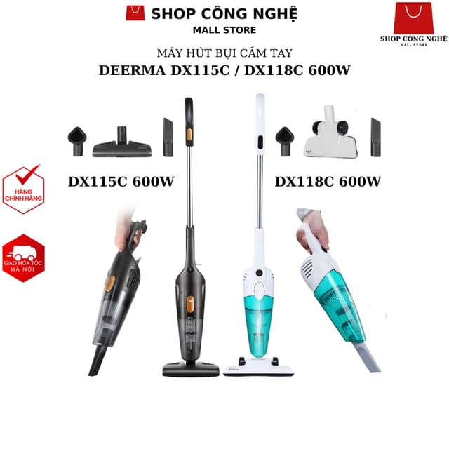 Máy hút bụi cầm tay Deerma DX115C Deerma DX118C Deerma DX120C công suất 600W - Bảo hành 6 tháng - Ảnh 4