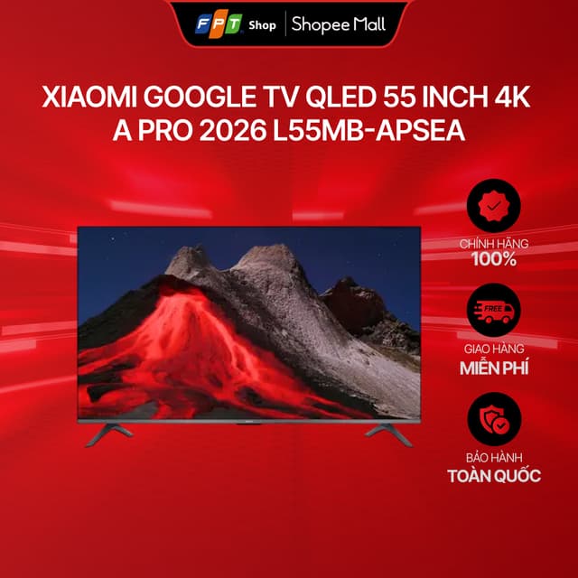 [Miễn phí giao - Không lắp đặt]  Xiaomi Google TV QLED 55 inch 4K A Pro 2026 L55MB-APSEA - Ảnh 7