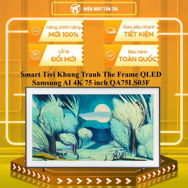 QA75LS03F - Smart Tivi Khung Tranh The Frame QLED Samsung AI 4K 75 inch QA75LS03F - GIAO LẮP HCM - Ảnh 9