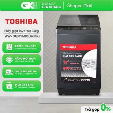So sánh giá AW-DUM1400LV(MK) - Máy Giặt Toshiba Inverter 13 KG DUM1400LV [Toàn Quốc]{GIẢM 10%} rẻ nhất?