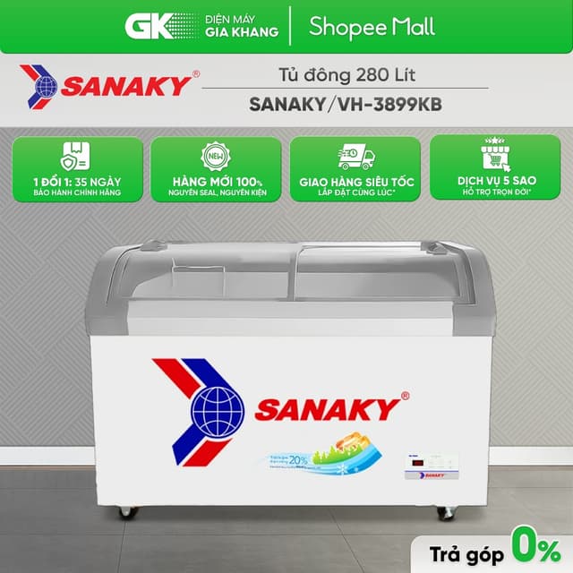 VH-3899KB ----- Tủ Đông Sanaky 280 Lít VH-3899KB [Freeship HCM] - Ảnh 5