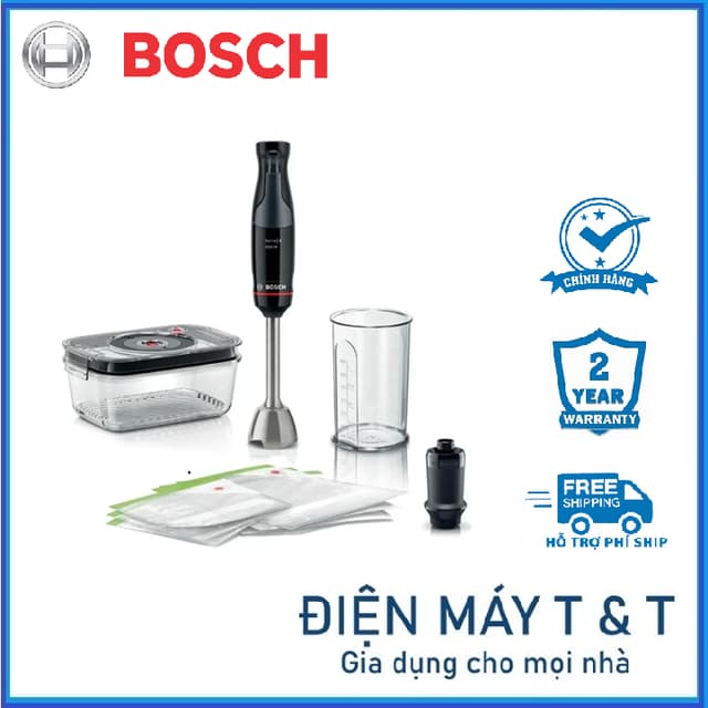Máy xay cầm tay Bosch MSM4B6V2 - Công suất lớn 1000W - Bảo hành 2 năm - Ảnh 8