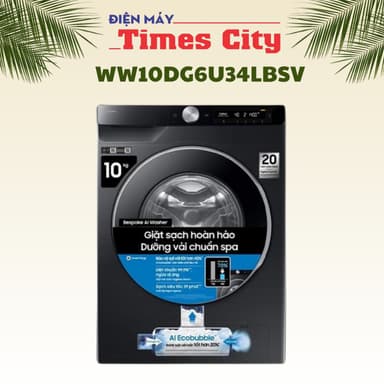So sánh giá Máy giặt Samsung AI EcoBubble Inverter 10 kg WW10DG6U34LBSV rẻ nhất?