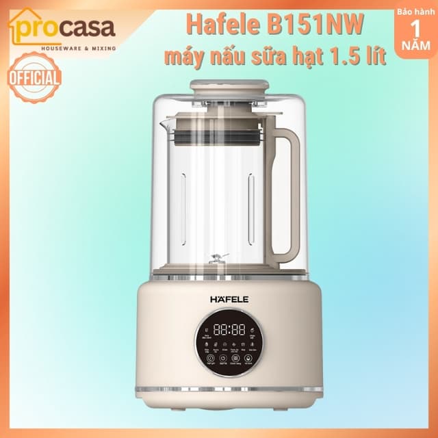 Máy xay nấu sữa hạt đa năng Hafele HS-B151NW - 1.5 lít - có chống ồn - Điều khiển Tiếng Việt - Ảnh 11