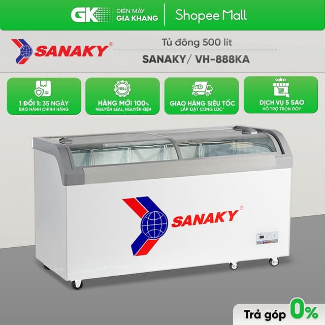 VH-888KA - Tủ Đông Sanaky 500 Lít VH-888KA [Freeship HCM] - Ảnh 8