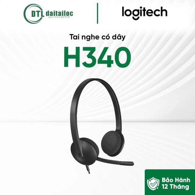 Tai nghe có dây Logitech H340 | Chính Hãng | Bảo Hành 12 tháng - Ảnh 9