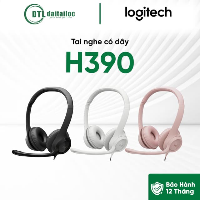 Tai nghe có dây Logitech H390 | Chính Hãng | Bảo Hành 12 tháng - Ảnh 11
