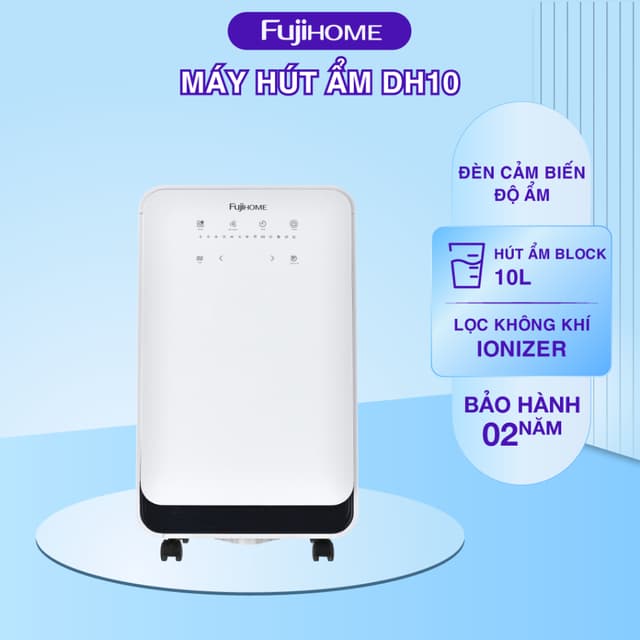 Fujihome DH10 – Máy Hút Ẩm Nhỏ Gọn, Lọc Không Khí, Tiết Kiệm Điện - Ảnh 7