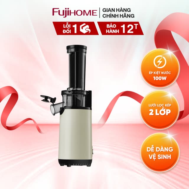 Máy Ép Chậm Mini Fujihome SJ06 – Nhỏ Gọn, Ép Kiệt, Giữ Trọn Dưỡng Chất - Bảo Hành 12 Tháng - Ảnh 11