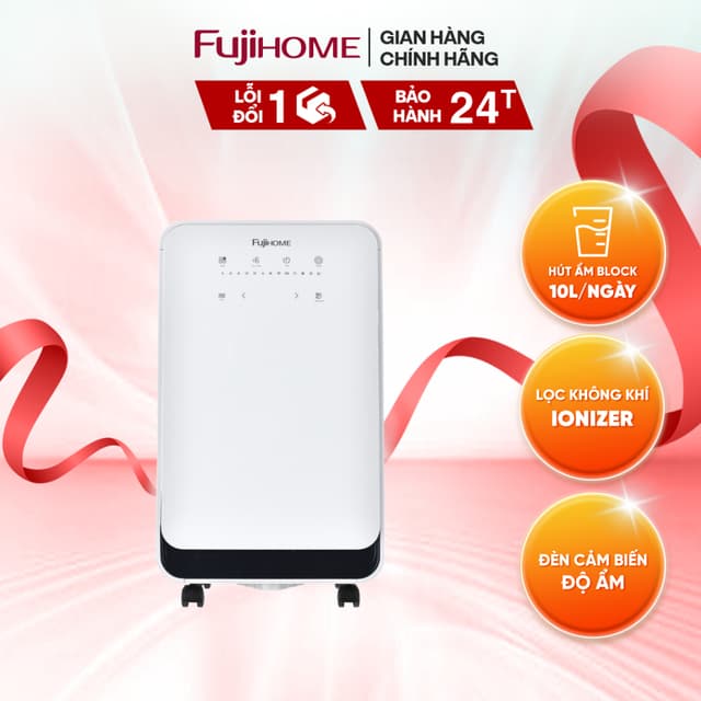 🌬️ Máy Hút Ẩm Dân Dụng Fujihome DH10 – Kiểm Soát Độ Ẩm, Lọc Không Khí, Bảo Vệ Sức Khỏe Gia Đình 🌿 - Ảnh 5