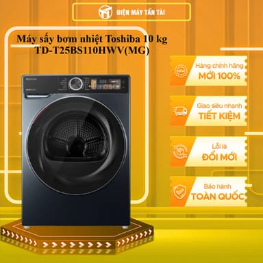 So sánh giá TD-T25BS110HWV(MG) - Máy sấy bơm nhiệt Toshiba 10 kg TD-T25BS110HWV(MG) - GIAO TOÀN QUỐC rẻ nhất?