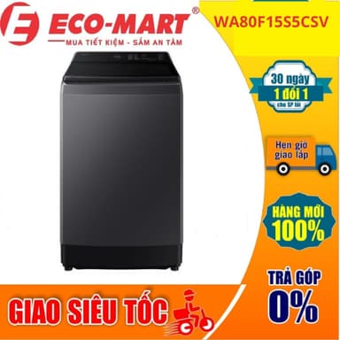So sánh giá Máy giặt Samsung Inverter 15 kg WA80F15S5CSV Mẫu mới 2025 rẻ nhất?
