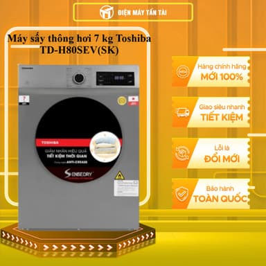 So sánh giá TD-H80SEV(SK) - Máy sấy thông hơi 7 kg Toshiba TD-H80SEV(SK) - GIAO TOÀN QUỐC rẻ nhất?