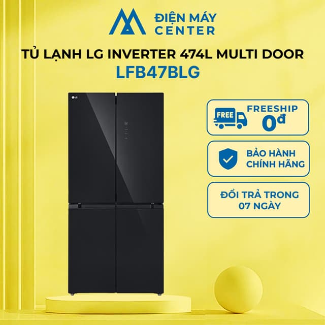 Tủ lạnh LG Inverter 474 lít Multi Door LFB47BLG - Chính hãng bảo hành 24 tháng - Ảnh 5