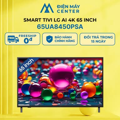 So sánh giá Smart Tivi LG AI 4K 65 inch 65UA8450PSA - Model 2025 rẻ nhất?