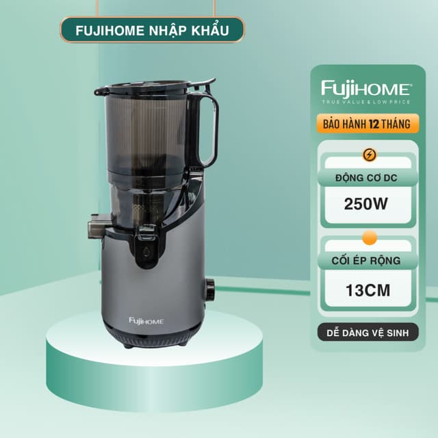 Máy Ép Chậm Nguyên Quả Fujihome SJ16 – Ép Nguyên Trái, Giữ Dinh Dưỡng - Ảnh 2