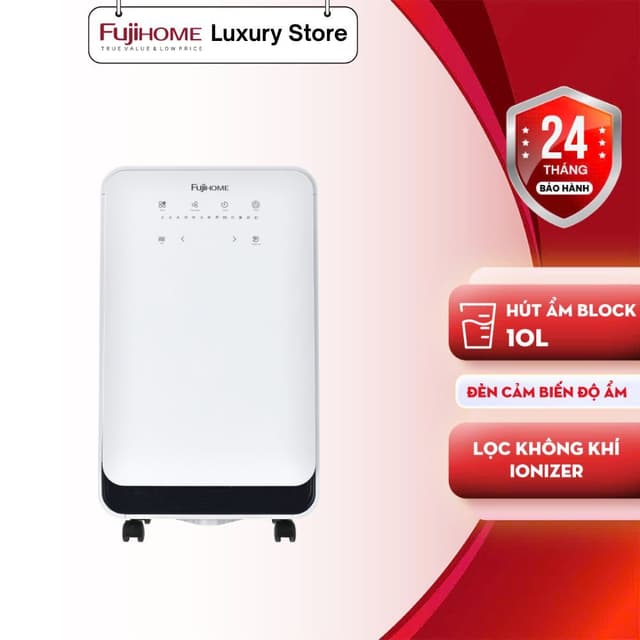 Máy Hút Ẩm Dân Dụng Fujihome DH10 – Gọn Nhẹ, Mạnh Mẽ, Bảo Vệ Sức Khỏe - Ảnh 12