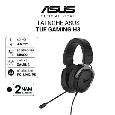 So sánh giá Tai nghe gaming ASUS TUF GAMING H3 90YH028G-B1UA00 XÁM âm thanh vòm 7.1 CHÍNH HÃNG rẻ nhất?