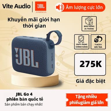 So sánh giá 【Phiên bản quốc tế】Loa Di Động Bluetooth JBL Go 4 -Có thể sử dụng thẻ nhớ，Âm lượng siêu lớn rẻ nhất?