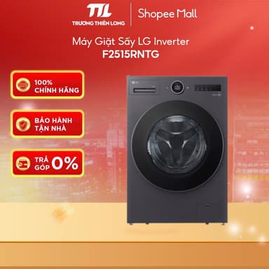 So sánh giá F2515RNTG || F2515RTGB - Máy Giặt Sấy LG AI DD Inverter Giặt 15 Kg - Sấy 8 Kg F2515RTGB [FREESHIP HCM] rẻ nhất?
