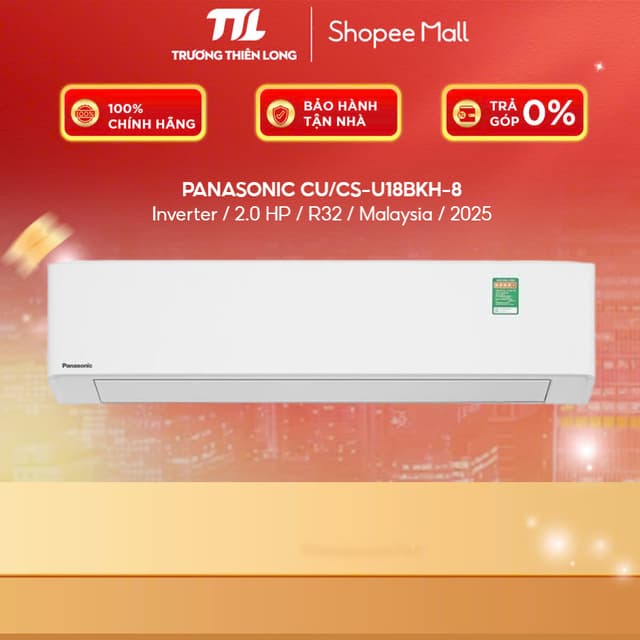CU/CS-U18BKH-8 || CU/CS-U18ZKH-8 - Điều Hoà Panasonic Inverter 2 HP - Dòng 2025 - Phù Hợp <30m² [FREESHIP HCM] - Ảnh 5