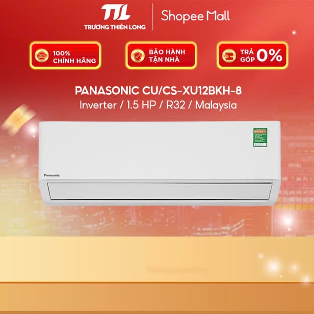 CU/CS-XU12ZKH-8 | CU/CS-XU12BKH-8 - Máy Lạnh Panasonic Inverter 1.5 HP CU/CS-XU12BKH-8 [FREESHIP HCM] - Ảnh 4