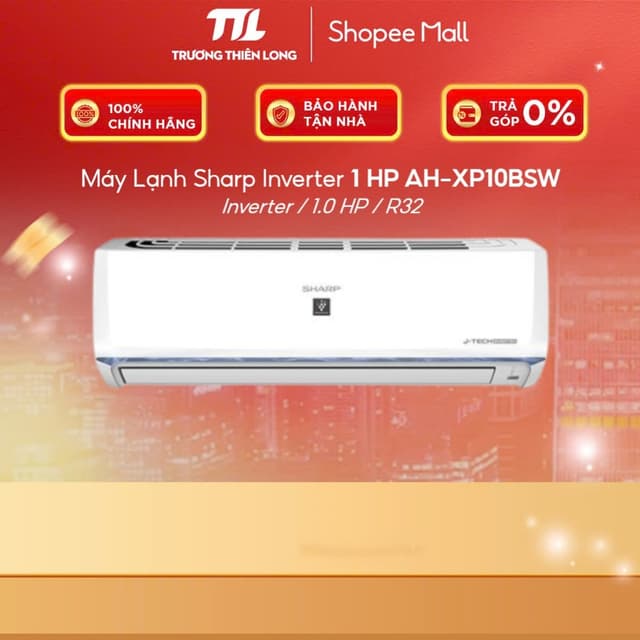 AH-XP10BSW - Máy Lạnh Sharp J-Tech Inverter 1.0 HP AH-XP10BSW [FREESHIP HCM] - Ảnh 9