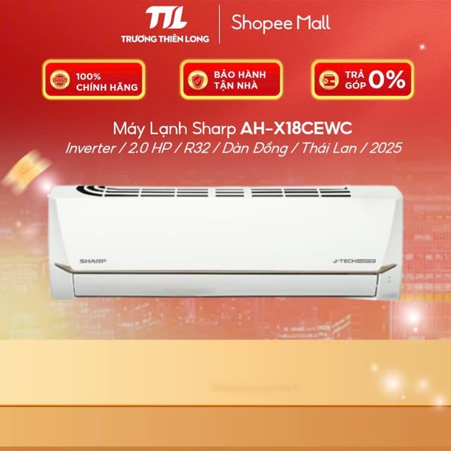 AH-X18CEWC | AH-X18CEW | AH-X18DEW - Máy Lạnh Sharp Inverter 2 HP AH-X18CEWC | AH-X18CEW [FREESHIP HCM] - Ảnh 9