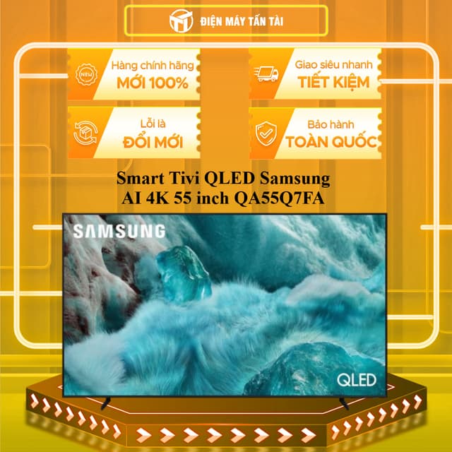 QA55Q7FA - Smart Tivi QLED Samsung AI 4K 55 inch QA55Q7FA -- GIỌNG NÓI- MIỄN PHÍ GIAO LẮP HCM - Ảnh 1