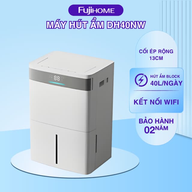 Fujihome DH40NW – Máy Hút Ẩm Ionizer, Màn Hình LED Thông Minh - Ảnh 6