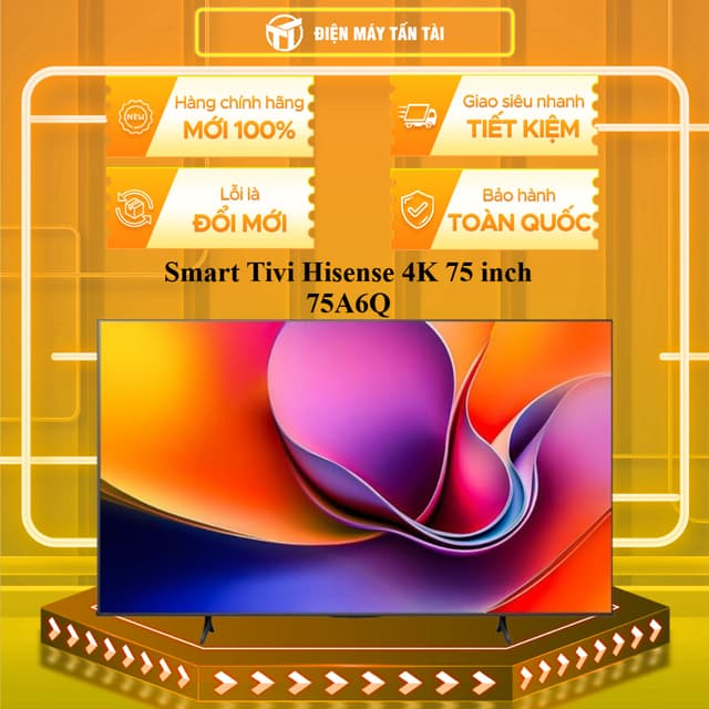 75A6Q - Smart Tivi Hisense 4K 75 inch 75A6Q - MIỄN PHÍ GIAO LẮP HCM - Ảnh 1