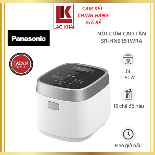 Nồi cơm cao tần Panasonic 1.5 lít SR-HNS151WRA - Hàng chính hãng - Ảnh 9