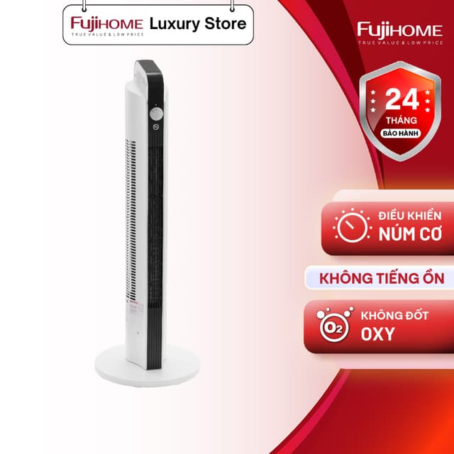Quạt sưởi gốm Ceramic nhập khẩu FUJIHOME FH2000M Điều khiển cơ bền bỉ - Làm ấm nhanh -Tiết kiệm điện - Ảnh 12