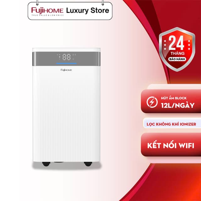 Máy Hút Ẩm Dân Dụng Fujihome DH12NW – 12 L/ngày, Wi-Fi, Ionizer - Ảnh 6