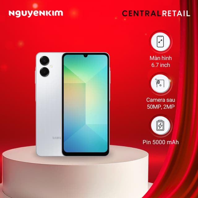 [Mới 2025] Điện thoại Samsung Galaxy A06 5G 4GB/128GB Xám Nhạt (SM-A066B/DS) - Ảnh 5