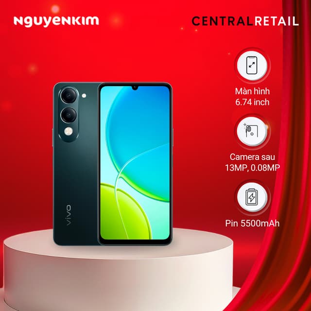 Điện thoại Vivo Y04 4GB/64GB Xanh Đen (V2430) - Ảnh 10