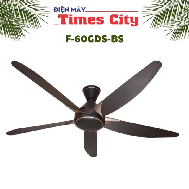 Quạt trần Panasonic 5 cánh F-60GDS-BS 40W ty dài 21.2cm - Ảnh 11