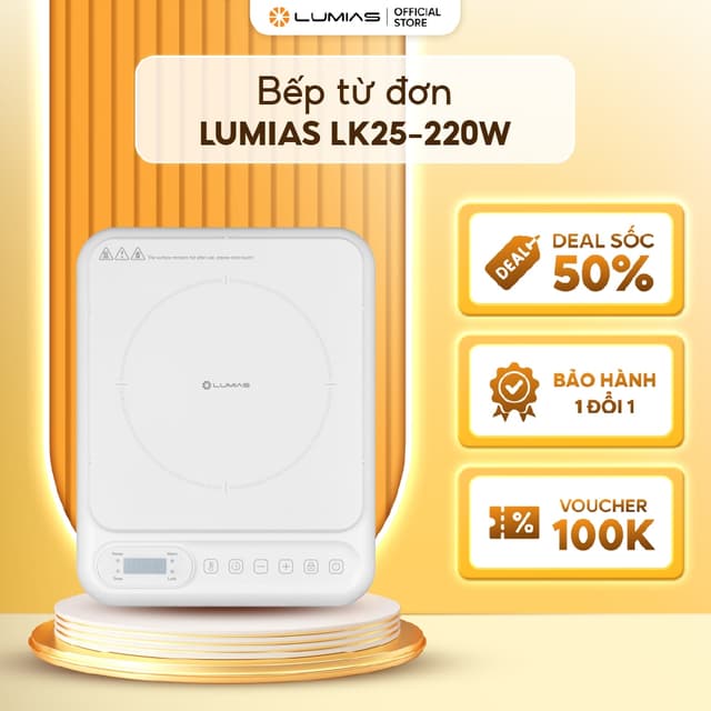 Bếp từ đơn Lumias LK25-220W - Công suất 2000W - 10 mức nhiệt - Ảnh 10