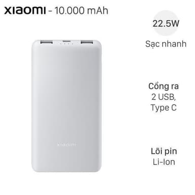 So sánh giá [HỎA TỐC] Pin sạc dự phòng 10000mAh Type C PD QC 3.0 22.5W Xiaomi Lite P16ZM Chính Hãng rẻ nhất?
