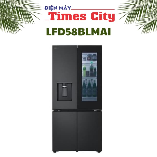 Tủ lạnh LG Inverter 576 lít Multi Door InstaView LFD58BLMAI - Ảnh 12