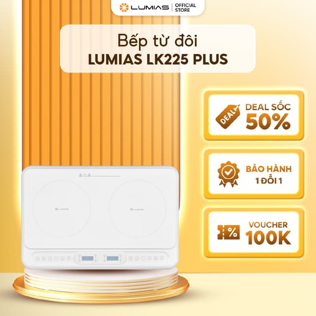 Bếp từ đôi Lumias LK225 PLUS - 3500W, 10 mức công suất - Ảnh 9