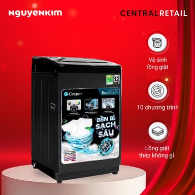 So sánh giá Máy giặt cửa trên Casper 9 kg WT-9NB3 rẻ nhất?