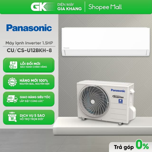 CU/CS-U12BKH-8 | CU/CS-U18BKH-8 | CU/CS-U24BKH-8 - Máy Lạnh Panasonic Inverter 1.5HP | 2HP |2.5 HP [Freeship HCM] - Ảnh 6