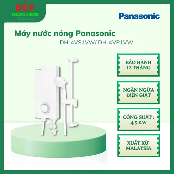 Panasonic DH-4VS1VW – Máy nước nóng trực tiếp 4500W – Làm nóng nhanh – Tích hợp chống giật ELCB - Ảnh 10
