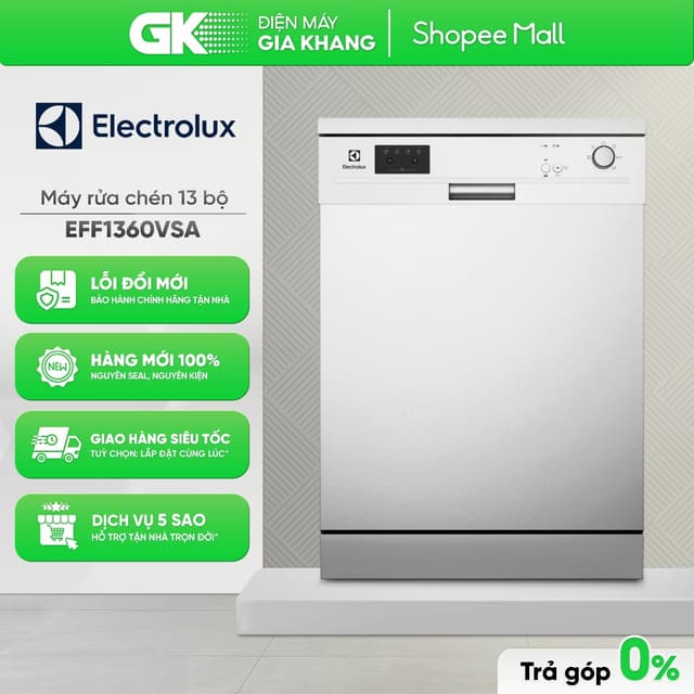 EFF1360VSA Máy Rửa Chén Độc Lập Electrolux EFF1360VSA [Toàn Quốc] - Ảnh 4