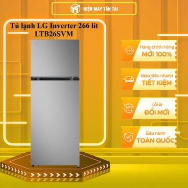 So sánh giá LTB26SVM - Tủ lạnh LG Inverter 266 lít LTB26SVM - MIỄN PHÍ GIAO LẮP HCM rẻ nhất?