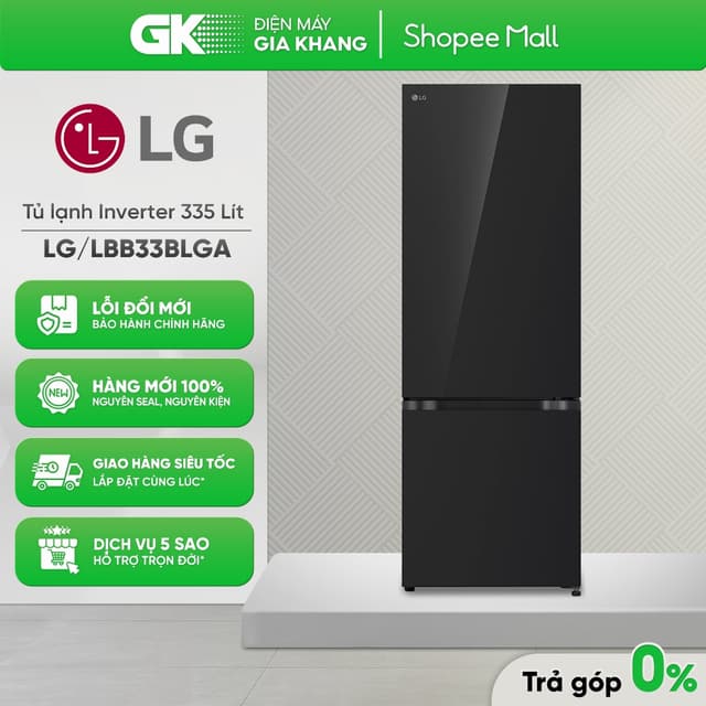 LBB33BLGA 335 Lít - Tủ Lạnh LG Inverter [Freeship HCM] - Ảnh 1